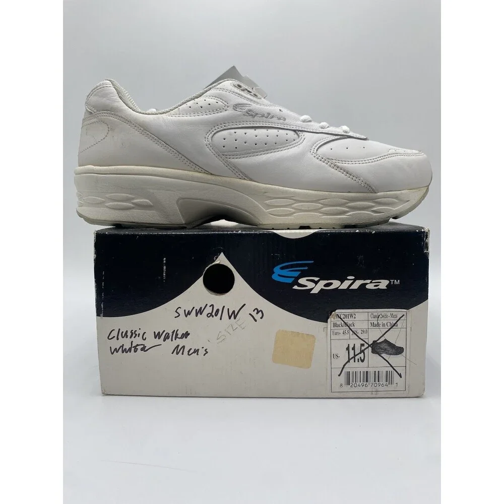 Spira CLASSIC WALKER Men's LIGHTLY USED Walking Shoe White US Size 13 2E